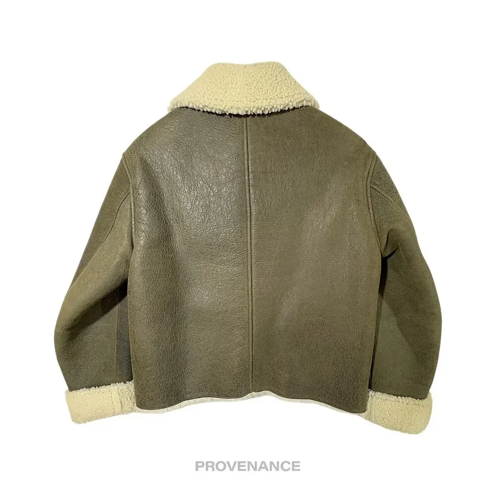 🔴 YEEZY SEASON 3 Shearling Bomber Jacket Coat - Olive S